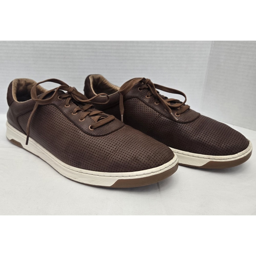 Johnston & Murphy Men's Daxton U Throat Sneaker Tan Full Grain
